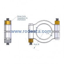 Tri-clamp, clamp - double nut